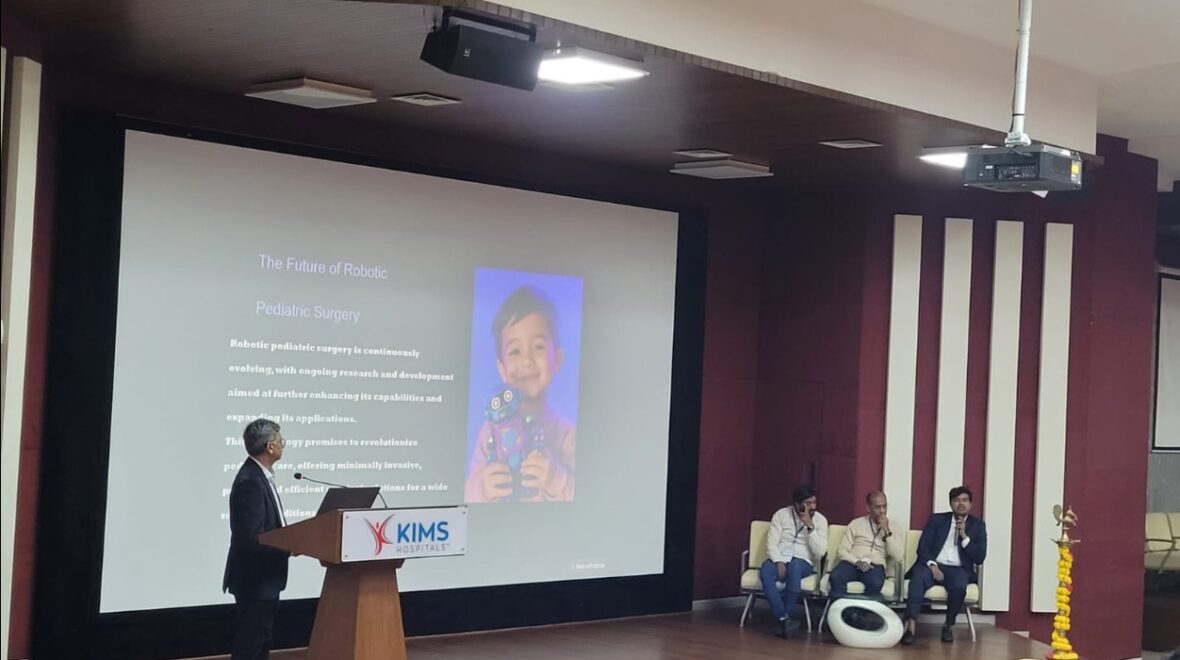 Dr Prabhu chairing the session: Robotic Innovations Discussed at IAPS Telangana State Chapter 2025