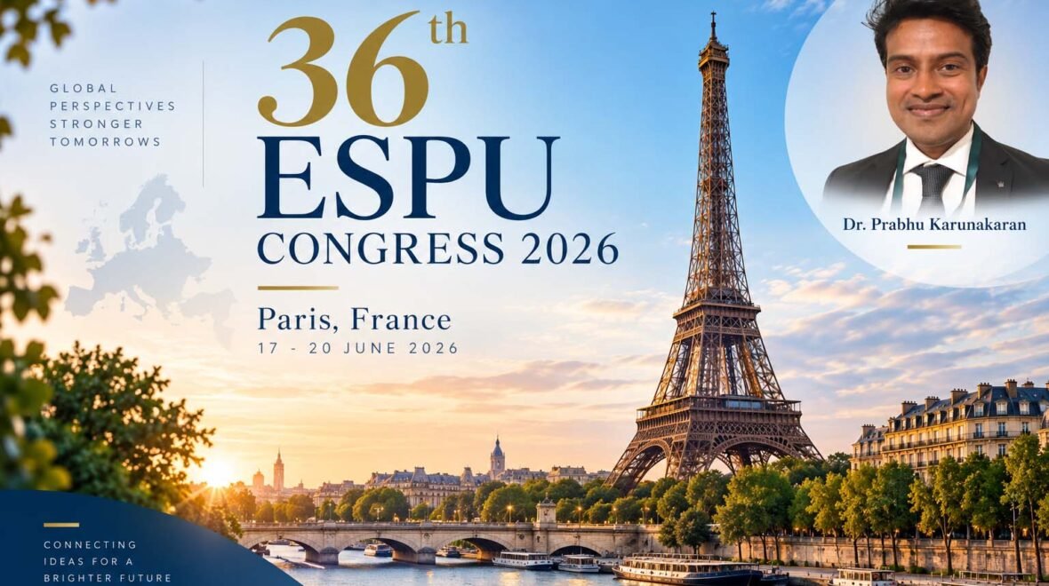 36th ESPU Congress 2026: Dr. Prabhu Karunakaran Represents India at the European Pediatric Urology Congress in Paris